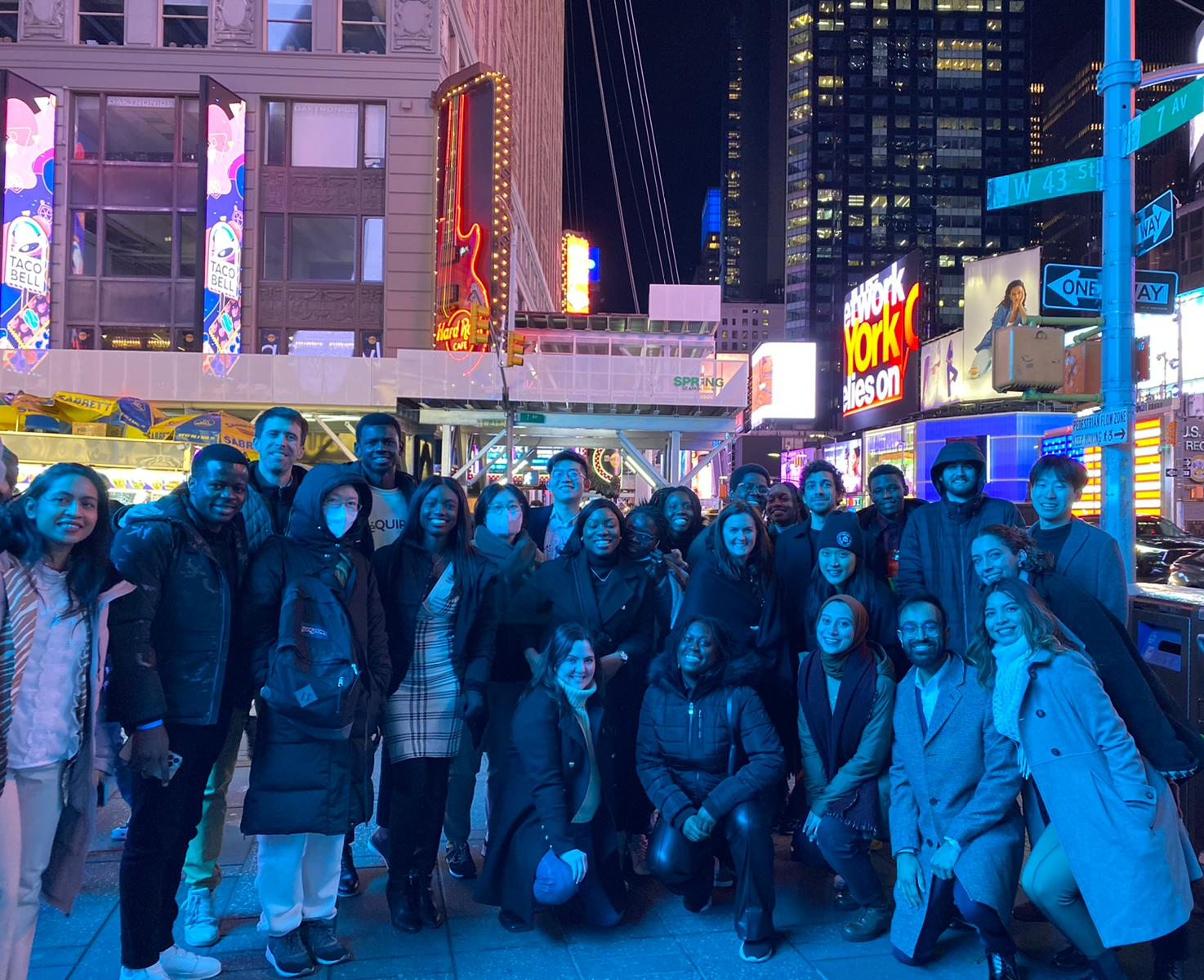 McDonnell Academy Scholars in New York City during spring cohort trip.